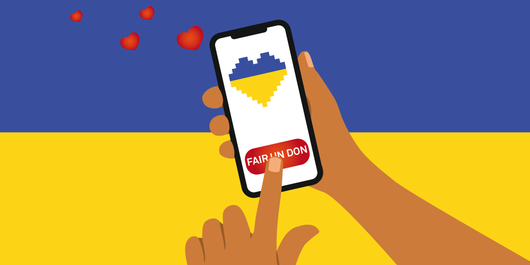 dons numériques pour l'Ukraïneür die Ukraine