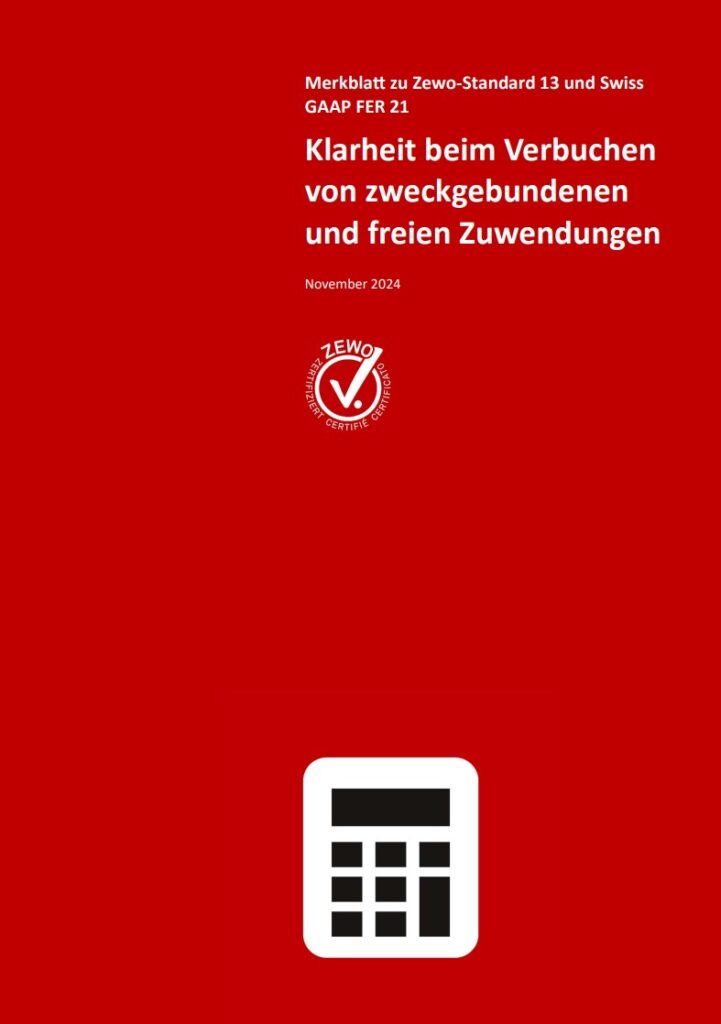 Cover Zewo Merkblatt Standard 13