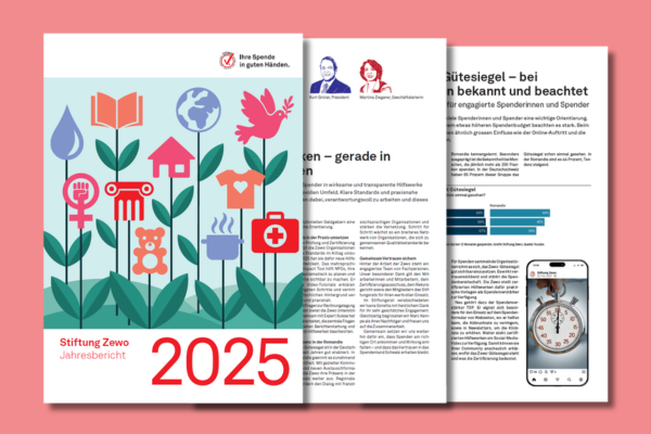 Bild Zewo Jahresbericht 2025