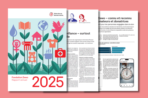 Image Rapport annuel Zewo 2025